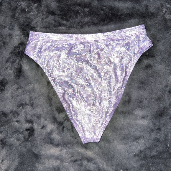 Iheartraves Purple Metallic Bottoms - Picture 3 of 5